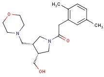 [(3R*,4R*)-1-[(2,5-dimethylphenyl)acetyl]-4-(morpholin-4-ylmethyl)pyrrolidin-3-yl]methanol