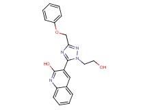 3-[1-(2-hydroxyethyl)-3-(phenoxymethyl)-1H-1,2,4-triazol-5-yl]-2-quinolinol