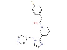 4-[(2-{1-[(4-fluorophenyl)acetyl]piperidin-3-yl}-1H-imidazol-1-yl)methyl]pyridine