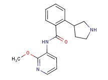 N-(2-methoxy-3-pyridinyl)-2-(3-pyrrolidinyl)benzamide