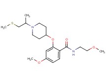 4-methoxy-N-(2-methoxyethyl)-2-({1-[1-methyl-2-(methylthio)ethyl]-4-piperidinyl}oxy)benzamide
