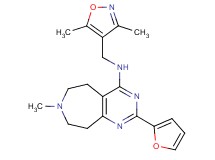 N-[(3,5-dimethylisoxazol-4-yl)methyl]-2-(2-furyl)-7-methyl-6,7,8,9-tetrahydro-5H-pyrimido[4,5-d]azepin-4-amine