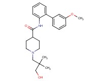 1-(3-hydroxy-2,2-dimethylpropyl)-N-(3'-methoxy-2-biphenylyl)-4-piperidinecarboxamide