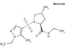 (4R)-4-amino-N-ethyl-1-[(1-ethyl-5-methyl-1H-pyrazol-4-yl)sulfonyl]-L-prolinamide