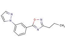 3-propyl-5-[3-(1H-pyrazol-1-yl)phenyl]-1,2,4-oxadiazole
