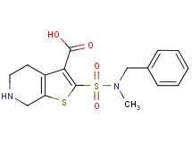 2-{[benzyl(methyl)amino]sulfonyl}-4,5,6,7-tetrahydrothieno[2,3-c]pyridine-3-carboxylic acid