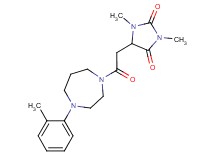 1,3-dimethyl-5-{2-[4-(2-methylphenyl)-1,4-diazepan-1-yl]-2-oxoethyl}-2,4-imidazolidinedione