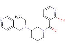 3-({3-[ethyl(4-pyridinylmethyl)amino]-1-piperidinyl}carbonyl)-2-pyridinol