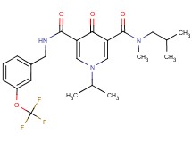 N-isobutyl-1-isopropyl-N-methyl-4-oxo-N'-[3-(trifluoromethoxy)benzyl]-1,4-dihydro-3,5-pyridinedicarboxamide