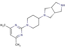 rel-(3aR,6aS)-2-[1-(4,6-dimethyl-2-pyrimidinyl)-4-piperidinyl]octahydropyrrolo[3,4-c]pyrrole dihydrochloride