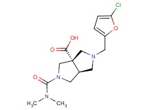 (3aS*,6aS*)-2-[(5-chloro-2-furyl)methyl]-5-[(dimethylamino)carbonyl]hexahydropyrrolo[3,4-c]pyrrole-3a(1H)-carboxylic acid