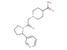 1-{2-oxo-2-[2-(3-pyridinyl)-1-pyrrolidinyl]ethyl}-4-piperidinecarboxamide