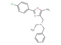 N-benzyl-N-{[2-(4-chlorophenyl)-5-methyl-1,3-oxazol-4-yl]methyl}ethanamine