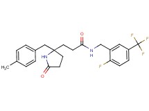 N-[2-fluoro-5-(trifluoromethyl)benzyl]-3-[2-(4-methylbenzyl)-5-oxo-2-pyrrolidinyl]propanamide