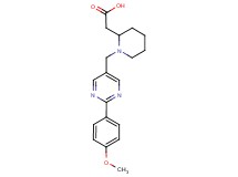 (1-{[2-(4-methoxyphenyl)pyrimidin-5-yl]methyl}piperidin-2-yl)acetic acid