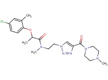 2-(4-chloro-2-methylphenoxy)-N-methyl-N-(2-{4-[(4-methyl-1-piperazinyl)carbonyl]-1H-1,2,3-triazol-1-yl}ethyl)propanamide