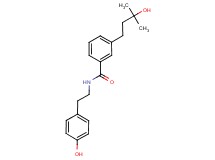 3-(3-hydroxy-3-methylbutyl)-N-[2-(4-hydroxyphenyl)ethyl]benzamide