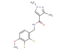 N-(2,3-difluoro-4-methoxybenzyl)-1,3-dimethyl-1H-pyrazole-4-carboxamide