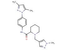 N-[4-(3,5-dimethyl-1H-pyrazol-1-yl)phenyl]-1-[(1-methyl-1H-pyrazol-4-yl)methyl]-2-piperidinecarboxamide