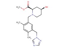 methyl (2R*,4S*)-1-[2,4-dimethyl-5-(1H-1,2,4-triazol-1-ylmethyl)benzyl]-4-hydroxypiperidine-2-carboxylate