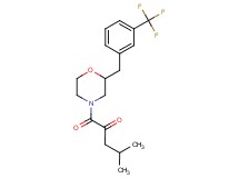 4-methyl-1-oxo-1-{2-[3-(trifluoromethyl)benzyl]-4-morpholinyl}-2-pentanone