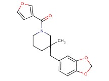 3-(1,3-benzodioxol-5-ylmethyl)-1-(3-furoyl)-3-methylpiperidine