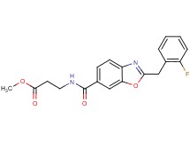methyl N-{[2-(2-fluorobenzyl)-1,3-benzoxazol-6-yl]carbonyl}-beta-alaninate