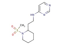 N-{2-[1-(methylsulfonyl)piperidin-2-yl]ethyl}pyrimidin-4-amine