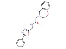 2-(2,3-dihydro-1,4-benzoxazepin-4(5H)-yl)-N-[(5-phenyl-1,3,4-oxadiazol-2-yl)methyl]acetamide
