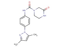 N-[4-(3,5-dimethyl-1H-pyrazol-1-yl)phenyl]-3-oxopiperazine-1-carboxamide