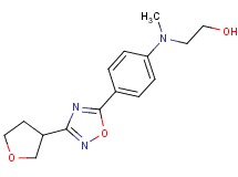 2-(methyl{4-[3-(tetrahydrofuran-3-yl)-1,2,4-oxadiazol-5-yl]phenyl}amino)ethanol