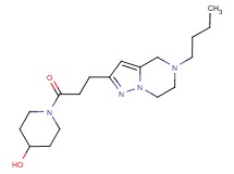 1-[3-(5-butyl-4,5,6,7-tetrahydropyrazolo[1,5-a]pyrazin-2-yl)propanoyl]-4-piperidinol