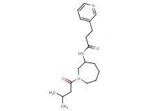 N-[1-(3-methylbutanoyl)azepan-3-yl]-3-pyridin-3-ylpropanamide