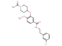 3-[(1-acetyl-4-piperidinyl)oxy]-N-[2-(3-chlorophenyl)ethyl]-4-methoxybenzamide
