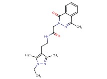 N-[2-(1-ethyl-3,5-dimethyl-1H-pyrazol-4-yl)ethyl]-2-(4-methyl-1-oxo-2(1H)-phthalazinyl)acetamide