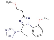 3-(2-methoxyethyl)-1-(2-methoxyphenyl)-5-[1-(1H-1,2,4-triazol-1-yl)ethyl]-1H-1,2,4-triazole