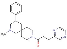 2-methyl-4-phenyl-9-(3-pyrazin-2-ylpropanoyl)-2,9-diazaspiro[5.5]undecane