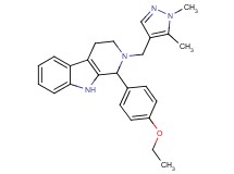 2-[(1,5-dimethyl-1H-pyrazol-4-yl)methyl]-1-(4-ethoxyphenyl)-2,3,4,9-tetrahydro-1H-beta-carboline