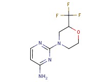 2-[2-(trifluoromethyl)morpholin-4-yl]pyrimidin-4-amine