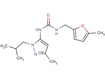 N-(1-isobutyl-3-methyl-1H-pyrazol-5-yl)-N'-[(5-methyl-2-furyl)methyl]urea