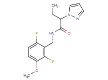 N-(2,6-difluoro-3-methoxybenzyl)-2-(1H-pyrazol-1-yl)butanamide