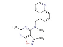 N,3,6-trimethyl-N-(5-quinolinylmethyl)isoxazolo[5,4-d]pyrimidin-4-amine