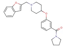 1-(1-benzofuran-2-ylmethyl)-4-[3-(1-pyrrolidinylcarbonyl)phenoxy]piperidine