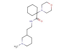 N-[2-(1-methylpiperidin-3-yl)ethyl]-1-morpholin-4-ylcyclohexanecarboxamide