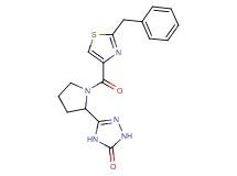 5-{1-[(2-benzyl-1,3-thiazol-4-yl)carbonyl]-2-pyrrolidinyl}-2,4-dihydro-3H-1,2,4-triazol-3-one