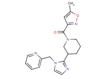 2-[(2-{1-[(5-methyl-3-isoxazolyl)carbonyl]-3-piperidinyl}-1H-imidazol-1-yl)methyl]pyridine