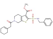 methyl 2-[(benzylamino)sulfonyl]-6-(1-cyclohexen-1-ylacetyl)-4,5,6,7-tetrahydrothieno[2,3-c]pyridine-3-carboxylate