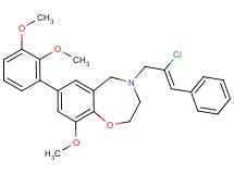 4-[(2Z)-2-chloro-3-phenyl-2-propen-1-yl]-7-(2,3-dimethoxyphenyl)-9-methoxy-2,3,4,5-tetrahydro-1,4-benzoxazepine