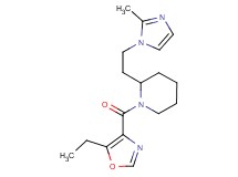 1-[(5-ethyl-1,3-oxazol-4-yl)carbonyl]-2-[2-(2-methyl-1H-imidazol-1-yl)ethyl]piperidine