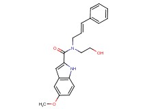 N-(2-hydroxyethyl)-5-methoxy-N-[(2E)-3-phenylprop-2-en-1-yl]-1H-indole-2-carboxamide